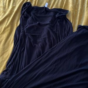 EUC - Black Rib knit tank top jumpsuit